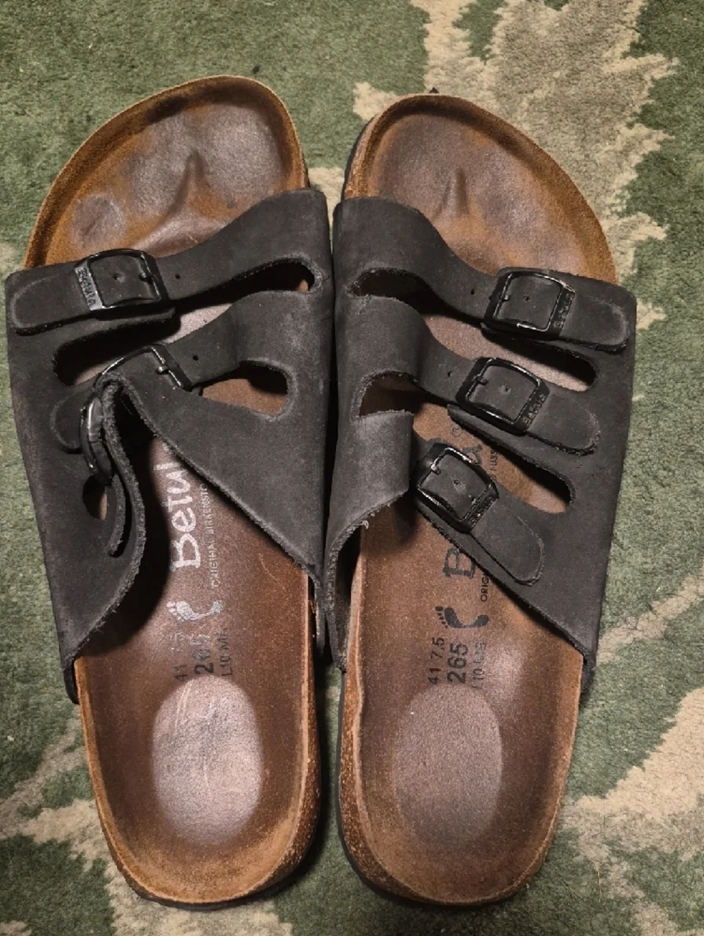 Birkenstock Black Triple-Buckle Sandals